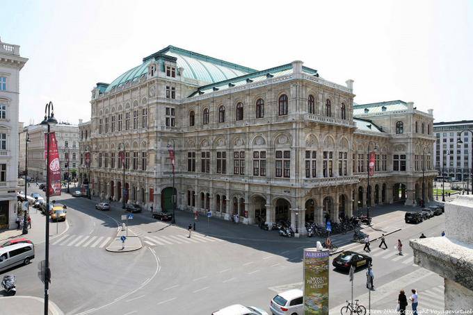 Staatsoper, general view from Albertina - Vienna - Austria
