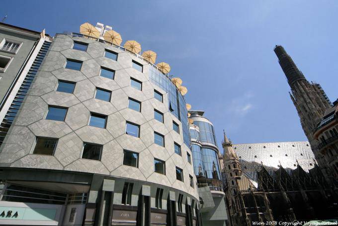Graben Haas Haus und Stephanskirche - Vienna - Austria