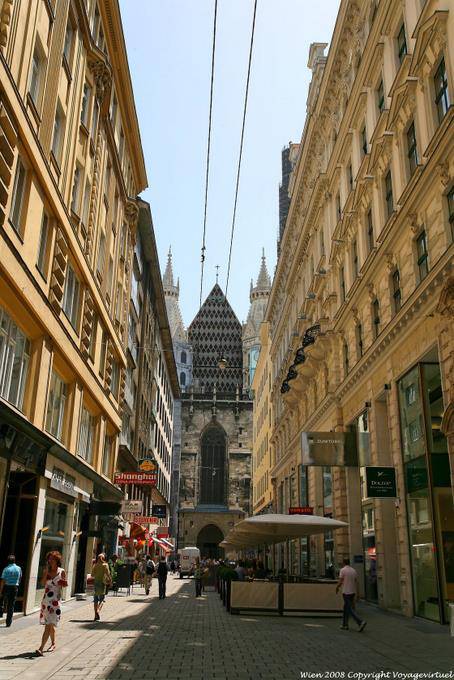 Stephansdom, view from Jasomirgasse - Vienna - Austria