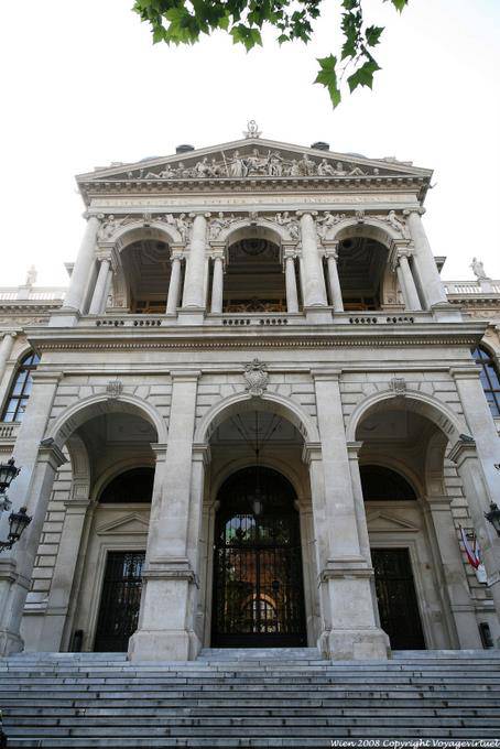 Universitas, stairs and entered the Faculty - Vienna - Austria