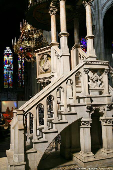 Votive Church, Pulpit, stairs to the Chair - Vienna - Austria