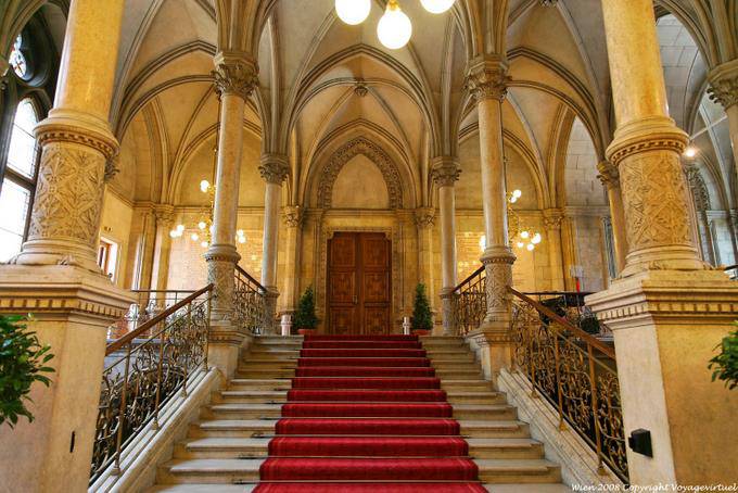 Wiener Rathaus, Interior architecture - Vienna - Austria