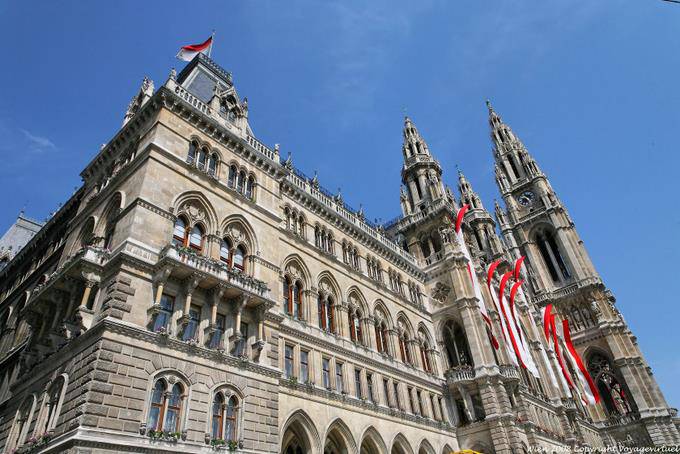 Wiener Rathaus, Belfry Landscape - Vienna - Austria