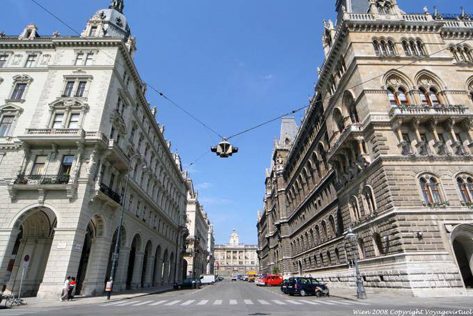 Wiener Rathaus, Lichtenfelsgasse Reichsratsstrasse - Vienna - Austria