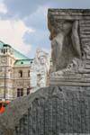 Another view of the Mahnmal Gegen Krieg und Faschismus, Vienna - Austria.