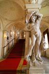 Freyung, Kinski Palace, overlooking stairs, Vienna - Austria.
