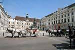 Hofburg Die Amalienburg and sundial, Vienna - Austria.