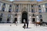 Hofburg, entrance view from the Michaeler Platz, Vienna - Austria.