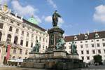 Hofburg, rear view of the fountain Francois I., Vienna - Austria.