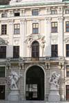 Hofburg, the 12 statues of Hercules, Vienna - Austria.