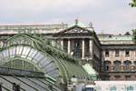 Metal structures greenhouses Jugendstil, which houses a collection of butterflies, Vienna - Austria.