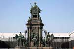 Maria Theresien Platz der Kaiserin Sockel Thronende, Vienna - Austria.