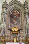 Minoritenkirche altar seen in close-up, Vienna - Austria.