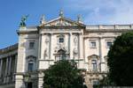 Neueburg Ephesus Museum, facade detail, Vienna - Austria.