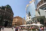 Graben, Stephansplatz and Haas Haus Palace, Vienna - Austria.