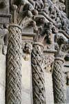 Stephansdom, Riesentor, columns and friezes, Vienna - Austria.