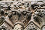 Stephansdom, Riesentor, Zoom Dkey friezes, Vienna - Austria.