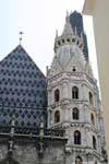 Stephansdom, overlooking the steeple, Vienna - Austria.