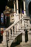 Votive Church, Pulpit, stairs to the Chair, Vienna - Austria.