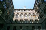 Wiener Rathaus, within the first courtyard, Vienna - Austria.