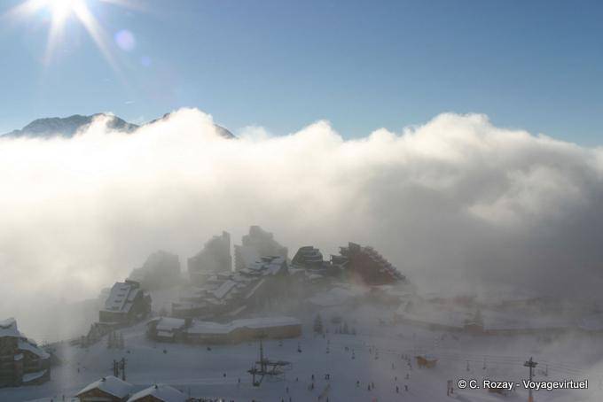 Winter light, Avoriaz - Alps, France