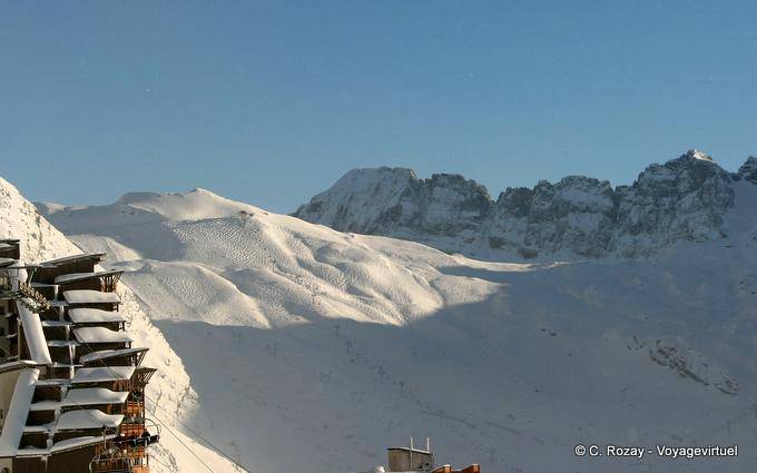 Ski area Avoriaz - Alps, France