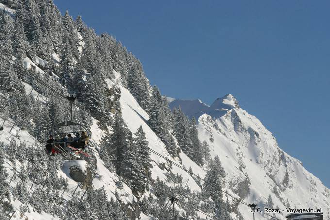 On the slopes of Avoriaz - Alps, France