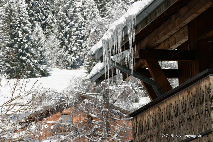 Ice the chalet Les Gets - Alps, France