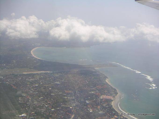 Bali from a plane - Bali