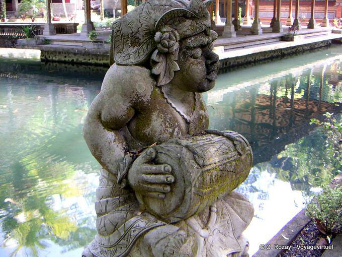 At the corner of the temple, Bali - Bali