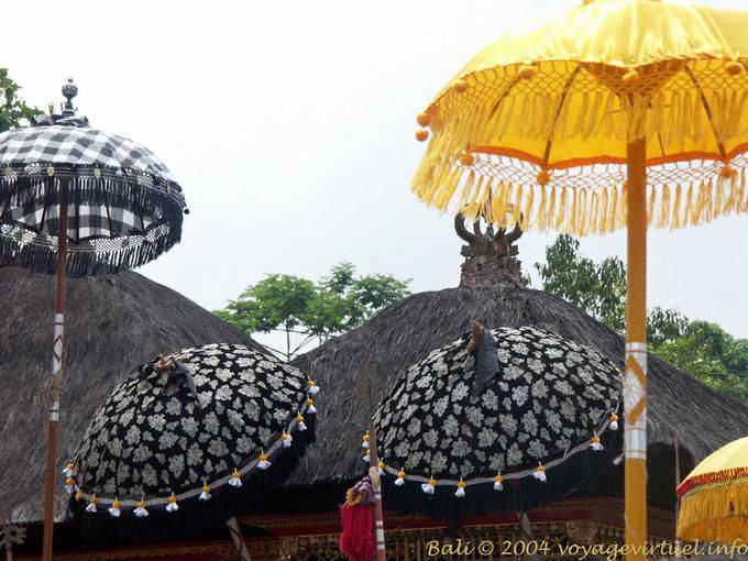 Traditional umbrellas, Pura Besakih - Bali