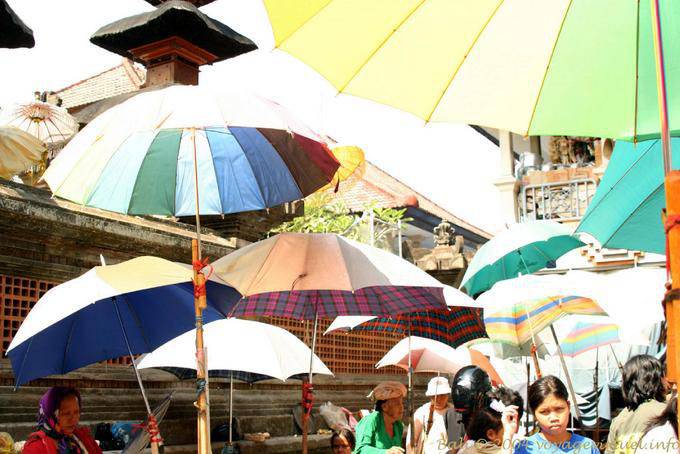 Gianyar, market umbrellas - Bali