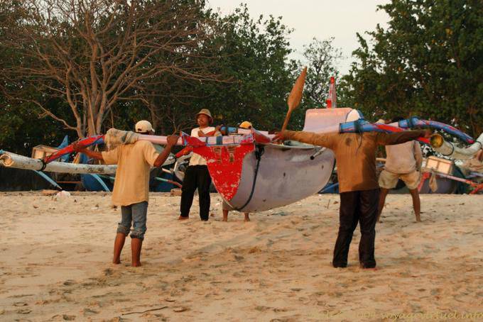 Transport prahu, Jimbaran - Bali