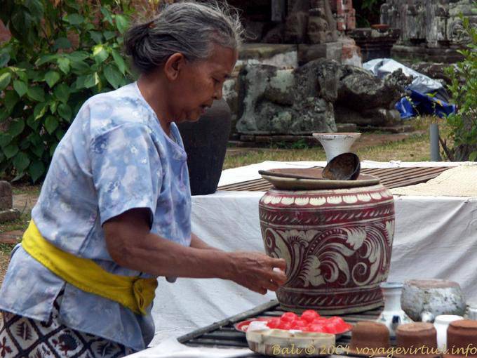 Offrande de l'ancienne, Pura Sadha, Kapal Bali A