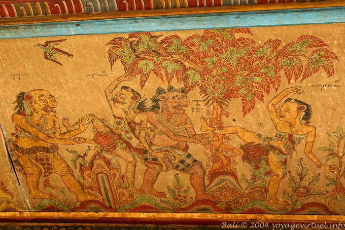 Funny eroticism, Mural Klungkung - Bali