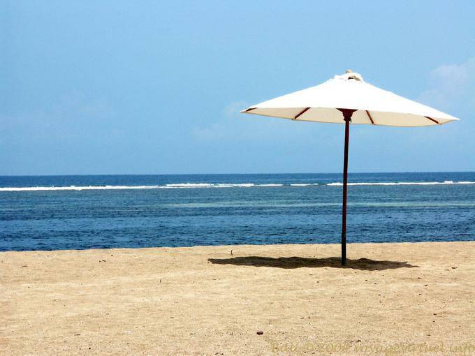 Alone on the beach, Nusa Dua - Bali