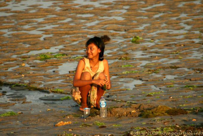 Young girl on the beach, Nusa Dua - Bali