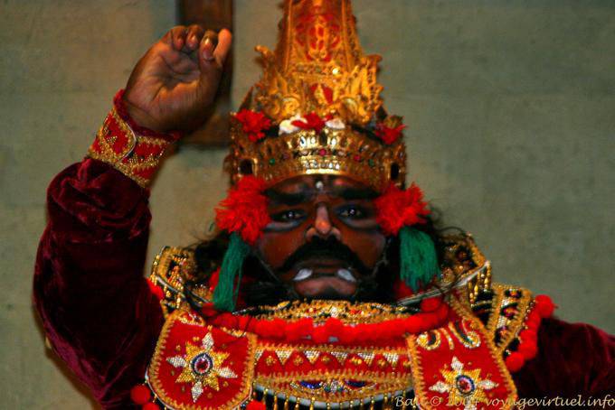 Mythical figure in a Balinese dance performance, Ramayana Nusa Dua - Bali