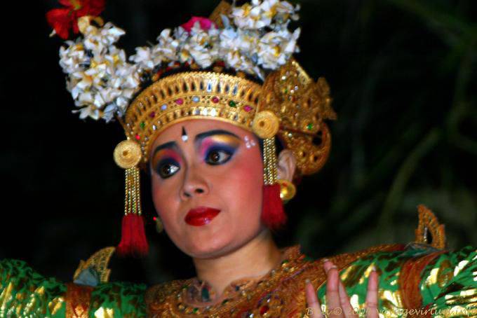 Eyes crowned Barong dance - Bali