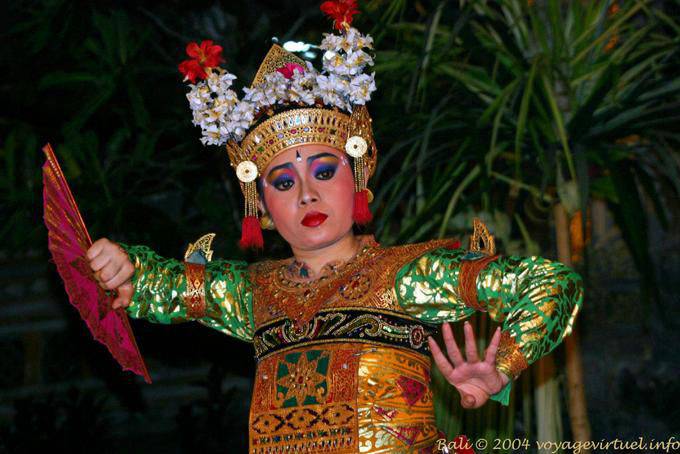 Theatrical dance Barong dance,, - Bali