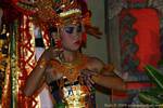 Beauty of a young Balinese dancer, dance Ramayana Nusa Dua, Bali.