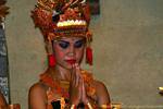 Young dancer greeting Ramayana Nusa Dua, Bali.