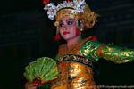 Delicacy and beauty of the dancer and costume, Barong dance, Bali.