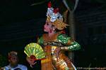 Profile and finger movements, Balinese dance show, Bali.