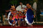 Dancing with Giants fans, Ubud Barong dance, Bali.