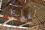 Temple ceiling, Pura Ulun Danu Batur, Bali.