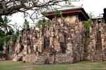 Panorama on a part of the temple dedicated to the goddess Dewi Sri, Pura Beji, Bali.