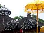 Traditional umbrellas, Pura Besakih, Bali.