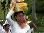 Parade of offerings, Pura Besakih, Bali.