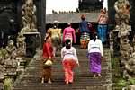 Women from praying, Pura Besakih, Bali.